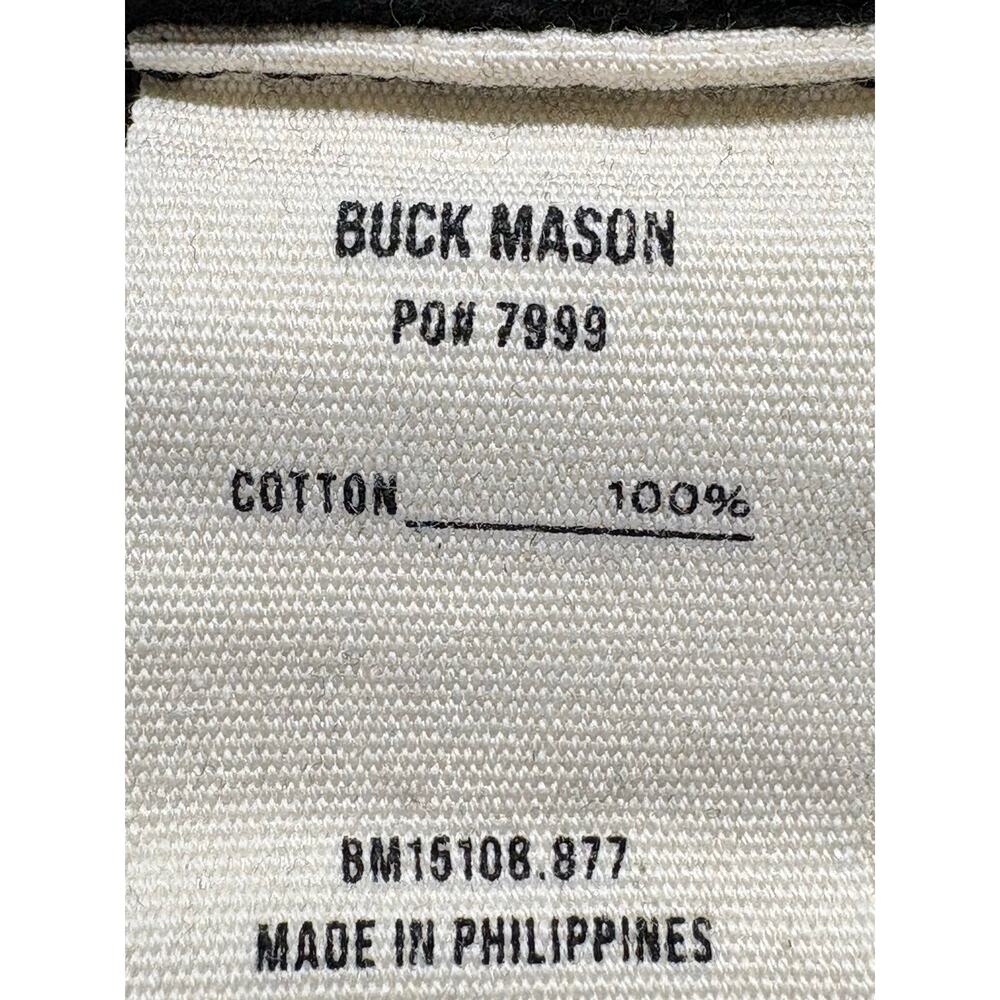 Buck Mason Faded Black Welterweight Pullover Hoodie Medium - Picture 8 of 8